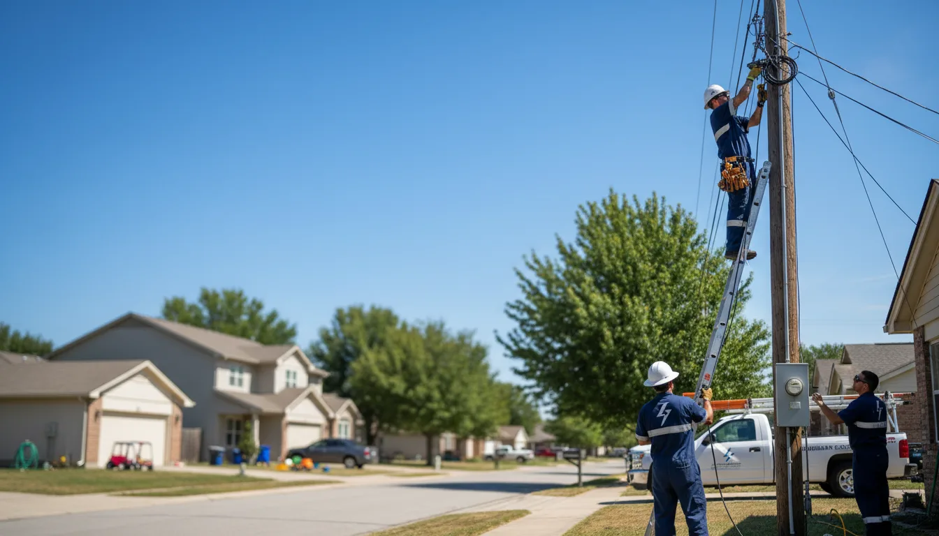 Residential electrician providing installation services in Riverton, IL